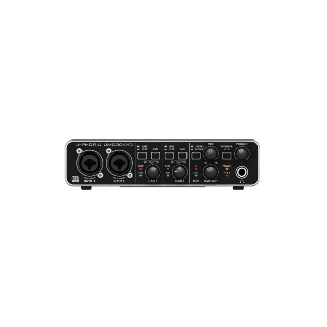 Audio Interface Usb - External Sound Card Recording 2x4,24-Bit/192 kHz