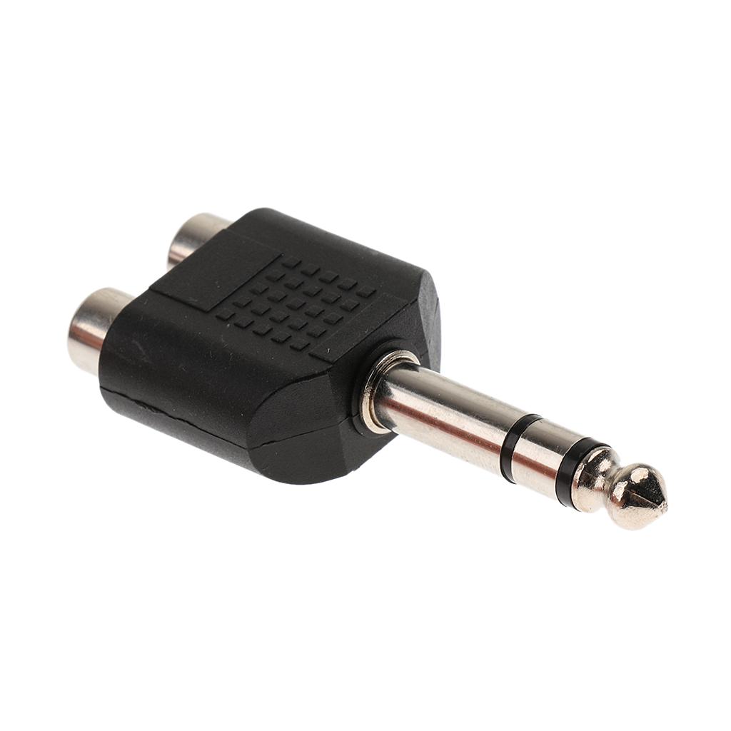 Audio Music Production - Audio Splitter 6.5mm to Dual RCA