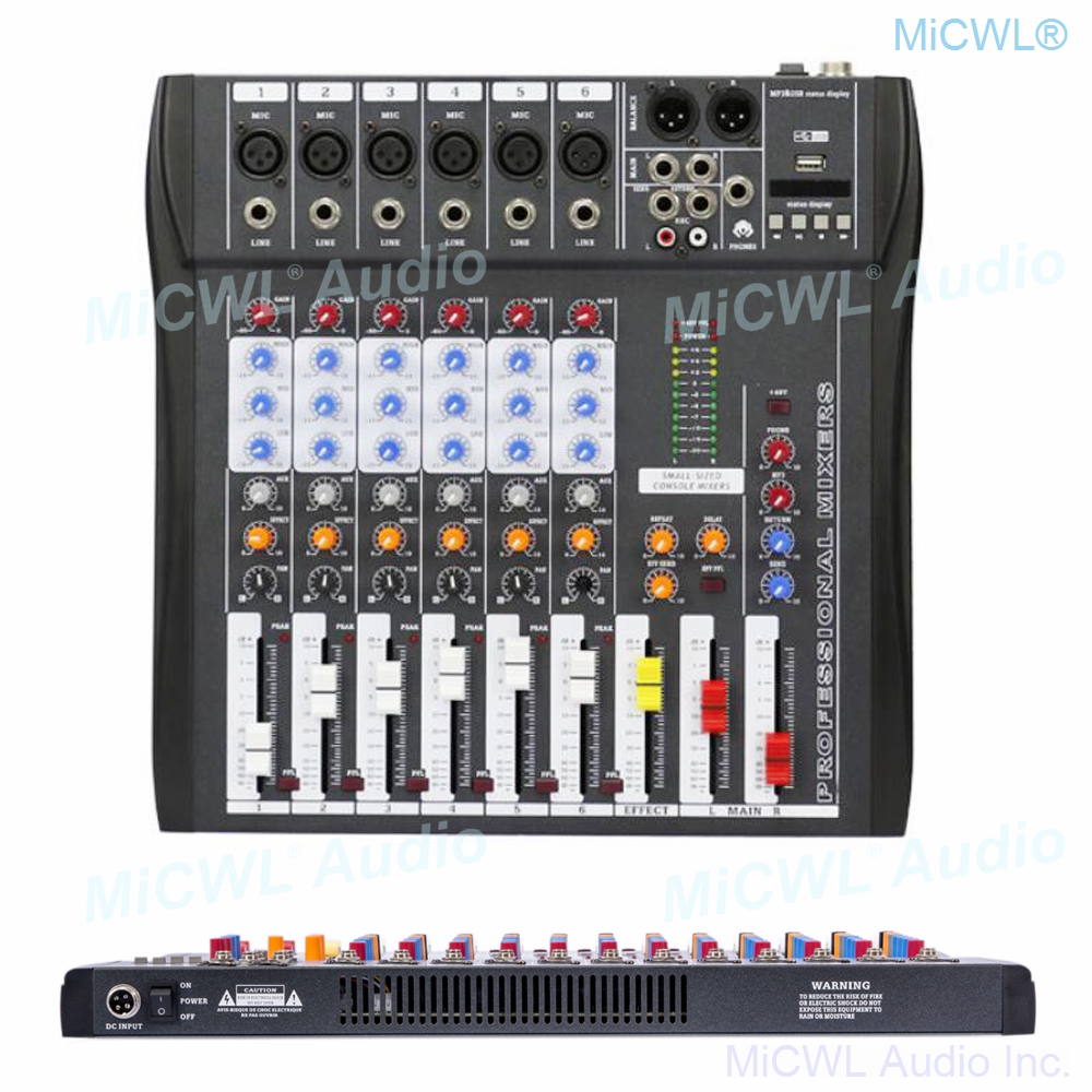 Audio Music Dj - Audio-Mixer MiCWL 6 Channel Bluetooth Music