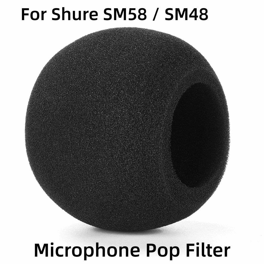 Shure Mic Sm58 - Replacement Mic Windscreen Cover Flocked Sponge