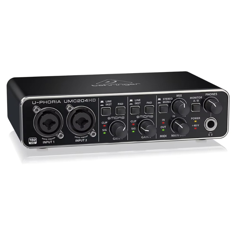 Behringer UMC204HD 2-in/4-out  - огляд і ціна Audio Interface Usb
