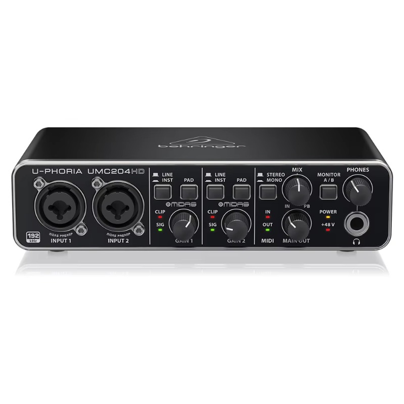 Behringer UMC204HD 2-in/4-out  - огляд і ціна Audio Interface Usb