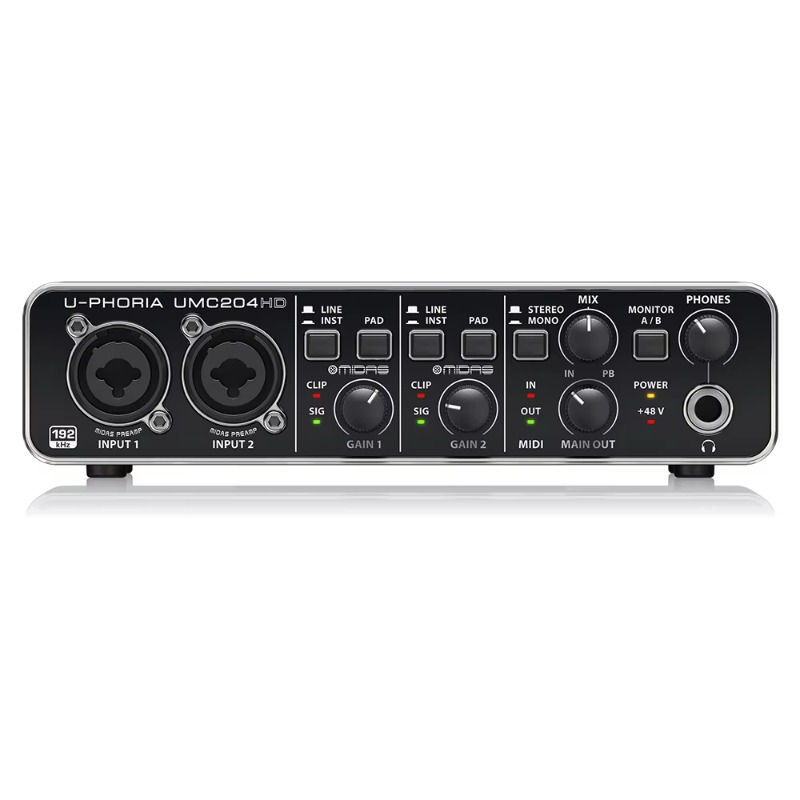 Behringer UMC204HD 2-in/4-out  - огляд і ціна Audio Interface Usb