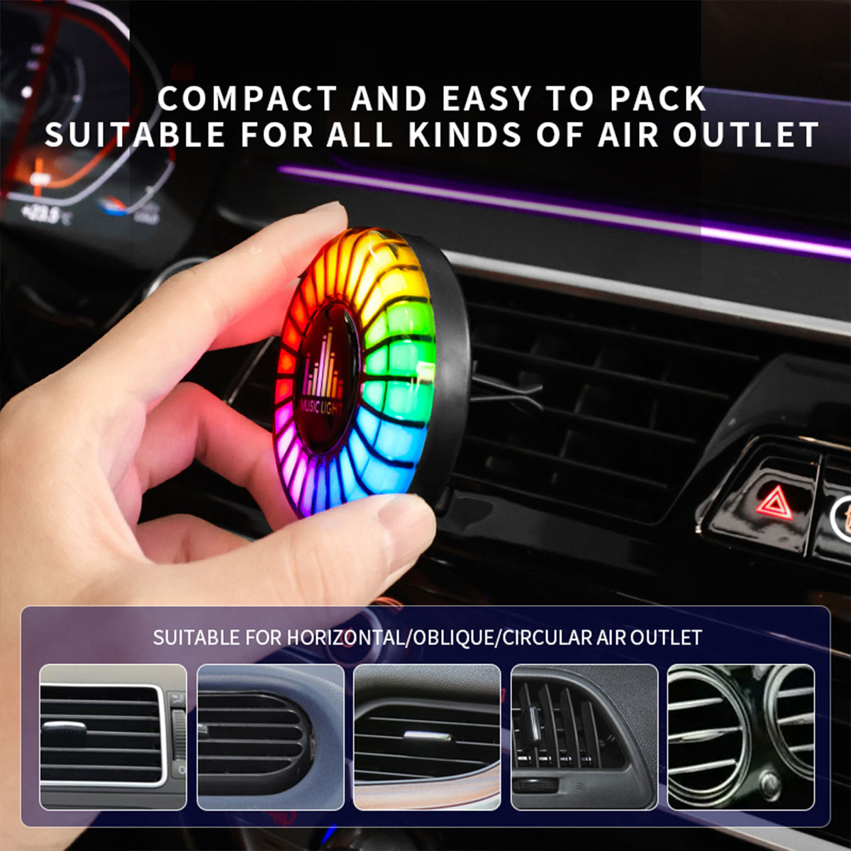 Car Music Rhythm Lamp Car Air  - огляд і ціна Audio Music Apps