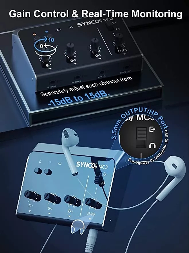Synco MC3 Lite Audio Mixer 4 C - огляд і ціна Audio And Music Mixer