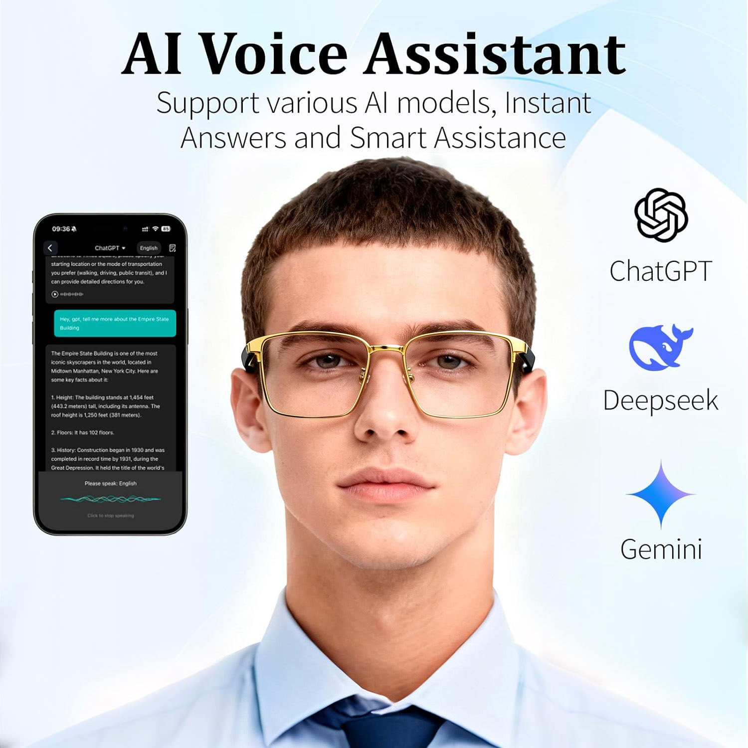 Smart Audio Glasses, Real-Time - огляд і ціна Audio Music Apps