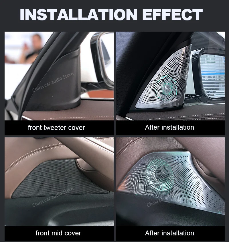 LED Car Speaker Tweeter Cover  - огляд і ціна Audio Music Play
