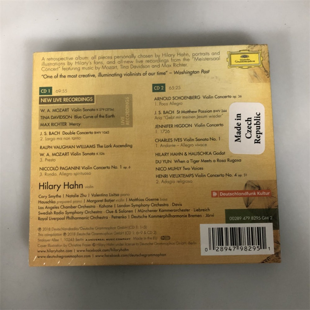 CD 'Retrospective' Hilary Hahn - огляд і ціна Audio Music Cd
