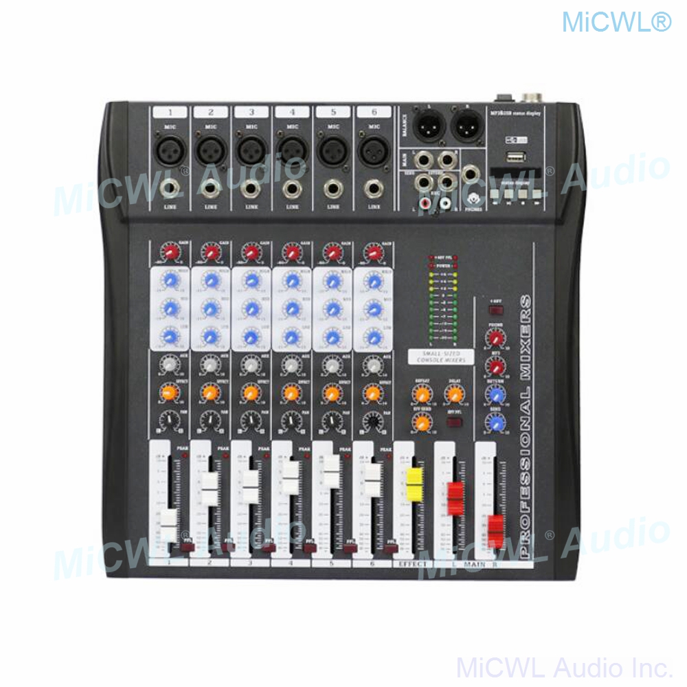 Audio-Mixer MiCWL 6 Channel Bl - огляд і ціна Audio Music Dj