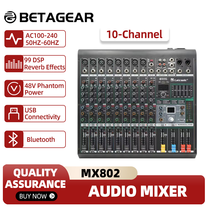 Leicozic Mixing Console MX802  - огляд і ціна Audio And Music Mixer