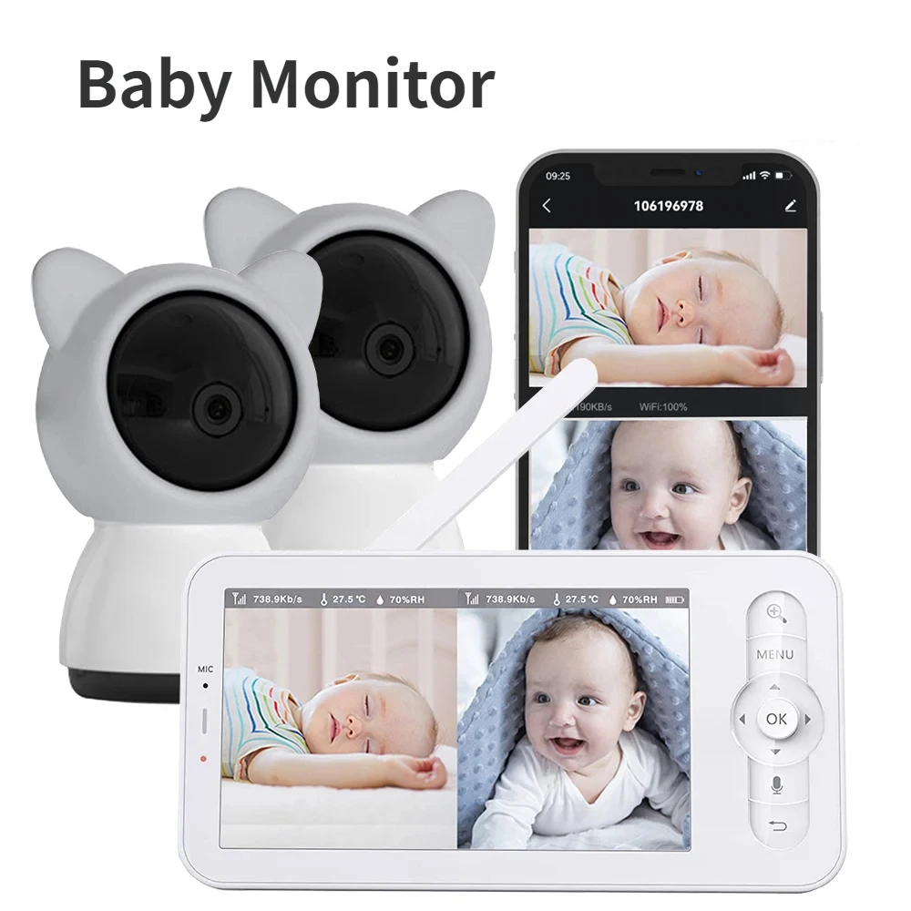 Baby Monitor HD 5 Inch LCD Two - огляд і ціна Audio Music Apps