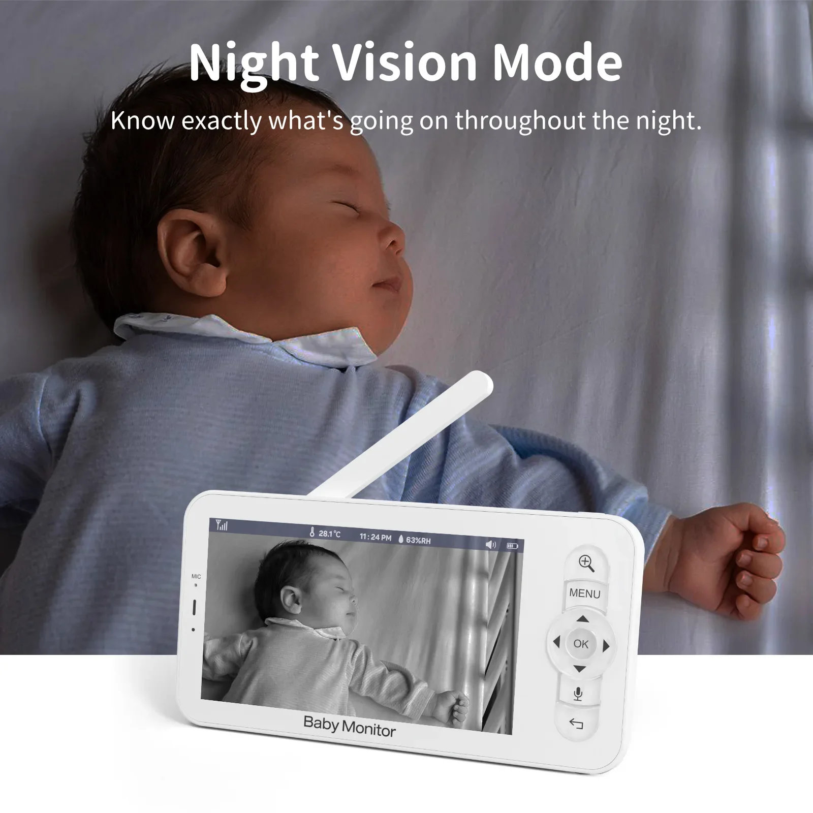 Baby Monitor HD 5 Inch LCD Two - огляд і ціна Audio Music Apps