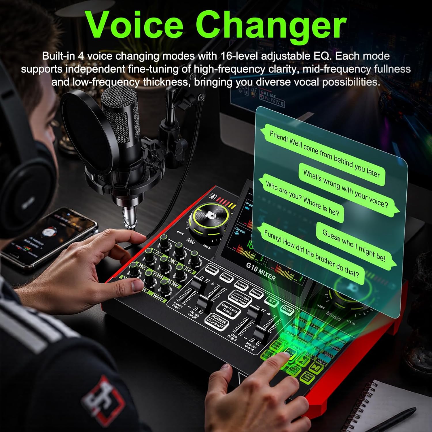 Tenlamp G10 Live Streaming Aud - огляд і ціна Audio And Music Mixer