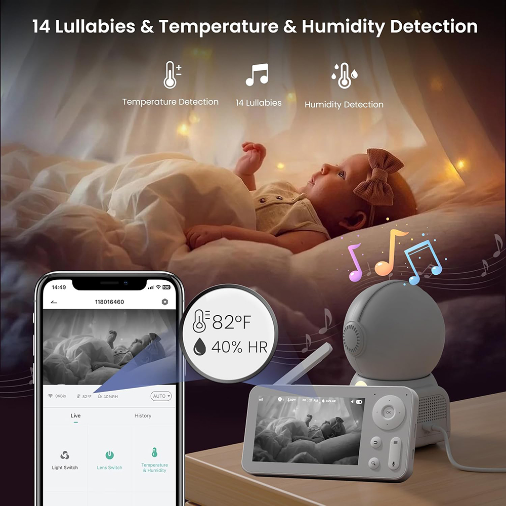 2K Baby Monitor with 2 Cameras - огляд і ціна Audio Music Apps