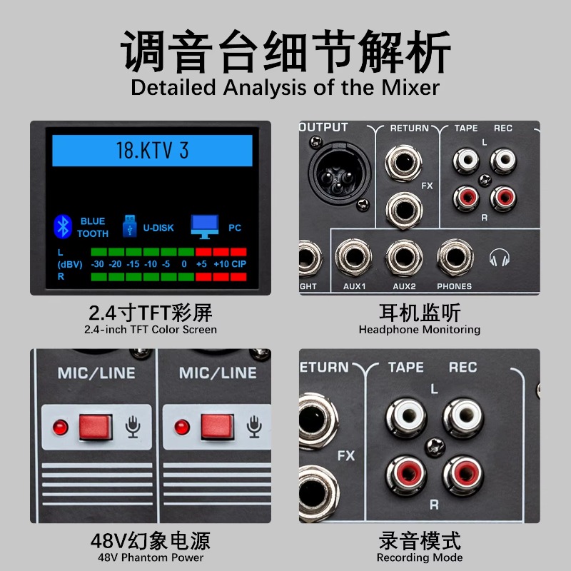GAX-HLM80 Green Audio 8-channe - огляд і ціна Audio And Music Mixer