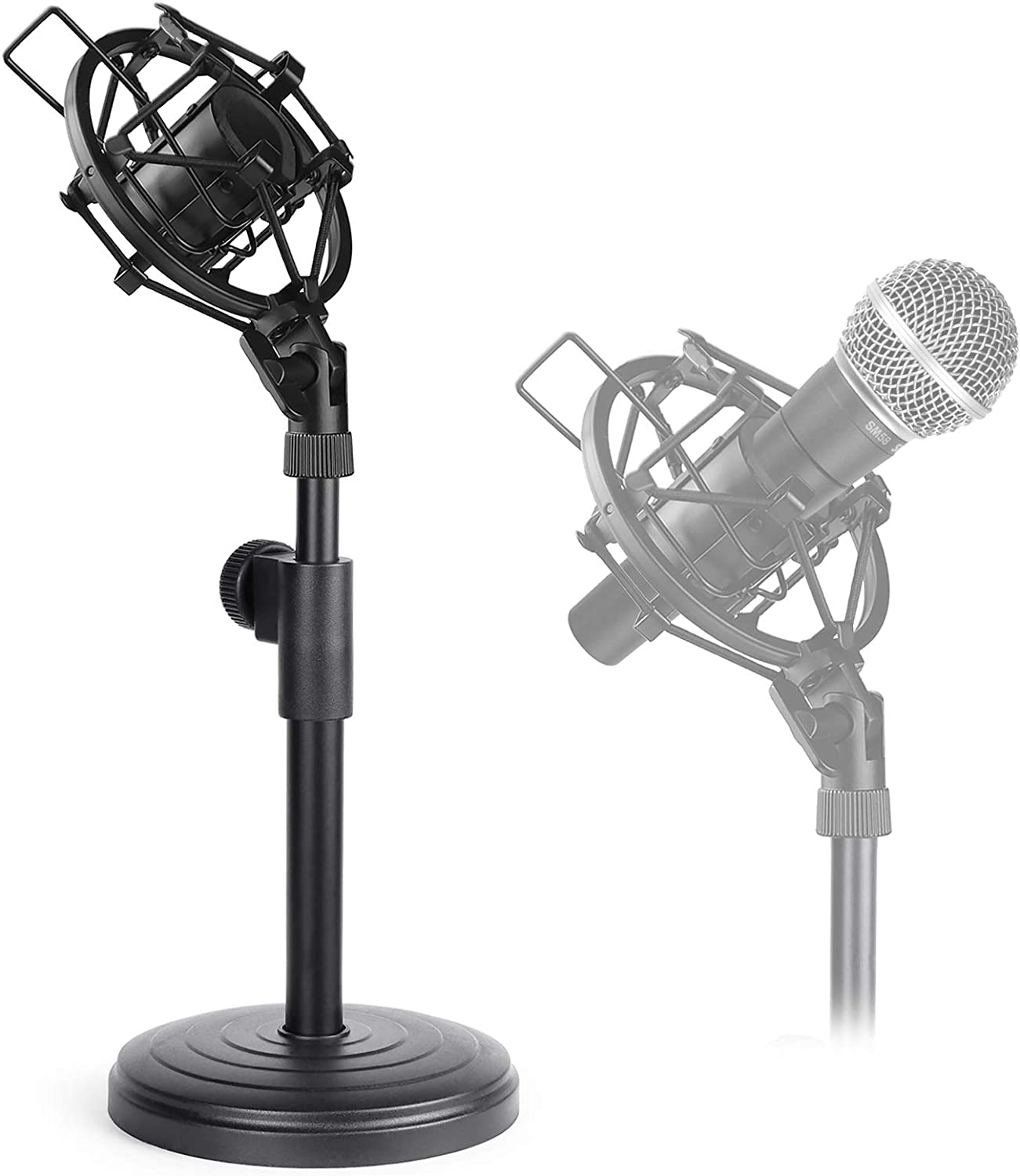 Desk Microphone Stand, Adjusta - огляд і ціна Shure Mic Sm58